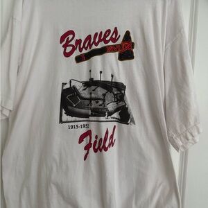 Braves Field White Short Sleeve Tee